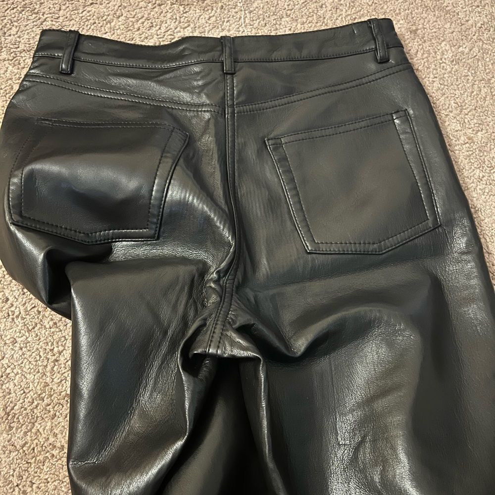 Wilfred melina high rise straight vegan leather pants 6 - Picture 11 of 11